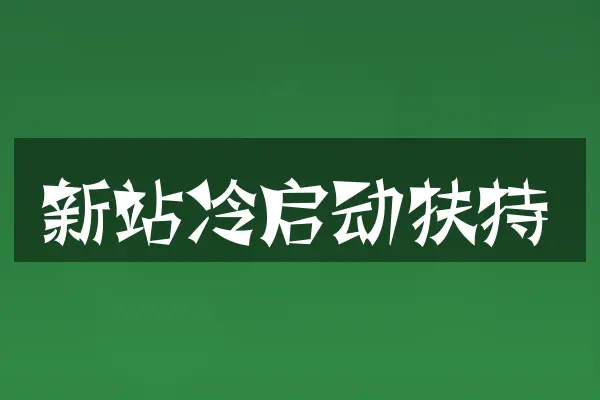 新站冷启动扶持
